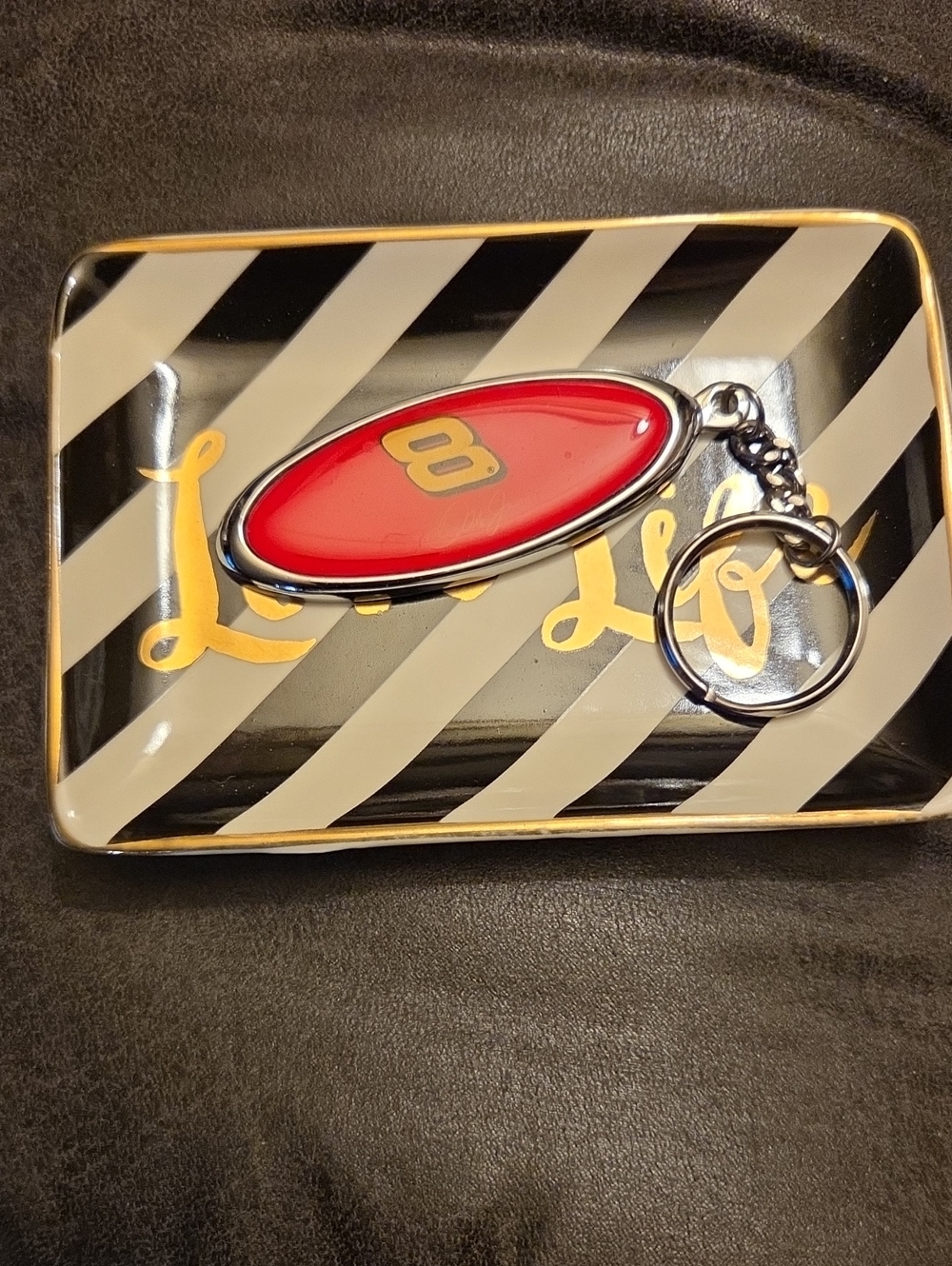 #8Dale, NASCAR,Red #8 Key Chain.